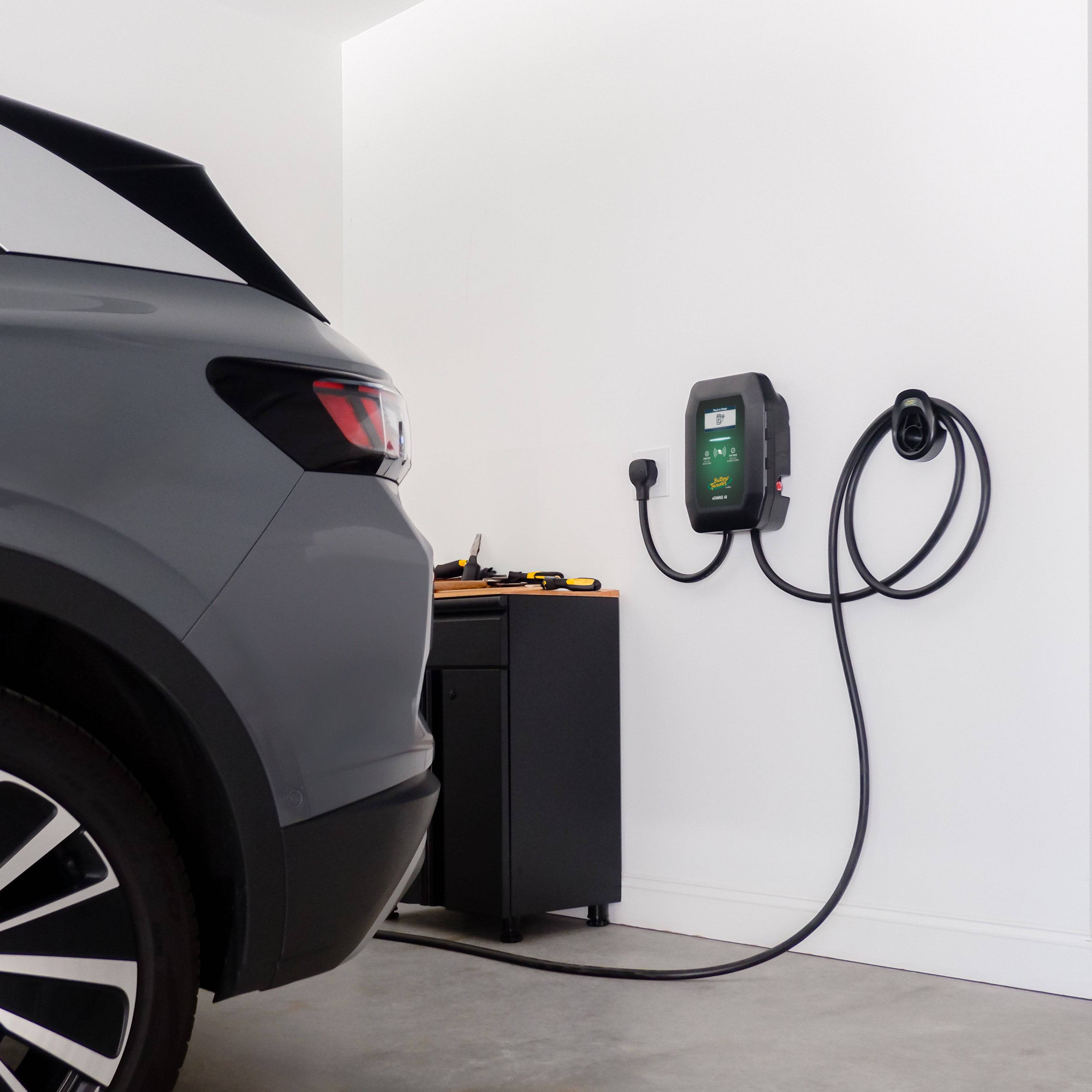 eCharge 40 Level 2 EV Charger – 40A Smart Home Charging Station (240V, J1772, NEMA 14-50) - Mountable Indoor Outdoor