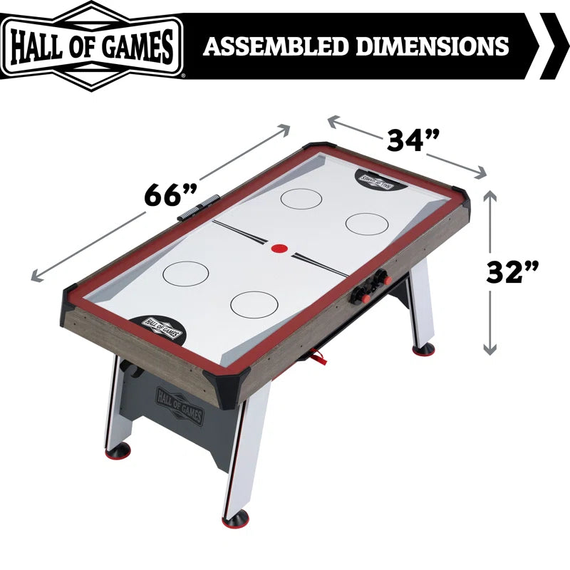 66" Air Hockey with Table Tennis Top and LED Scorer