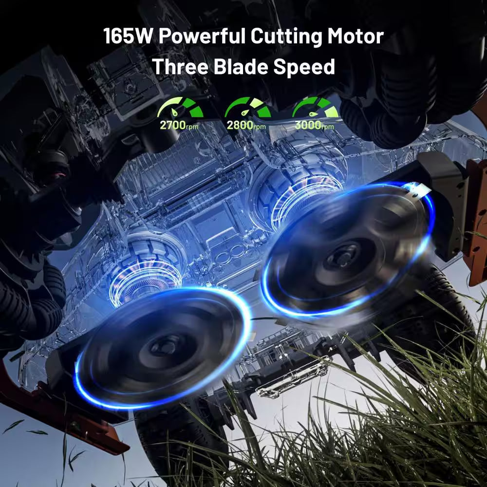 LUBA 3 AWD 5000 16 In. 360° Lidar Robot Lawn Mower (1-1/4 Acre), Adjustable Cutting Height (1 In. - 2.7 In.) AI Vision