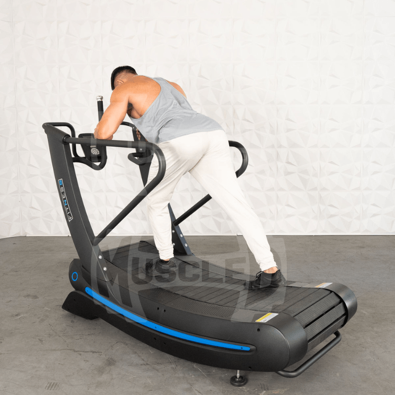 Muscle D Fitness PowerCurve Treadmill – Self-Powered Curved Treadmill with Adjustable Resistance