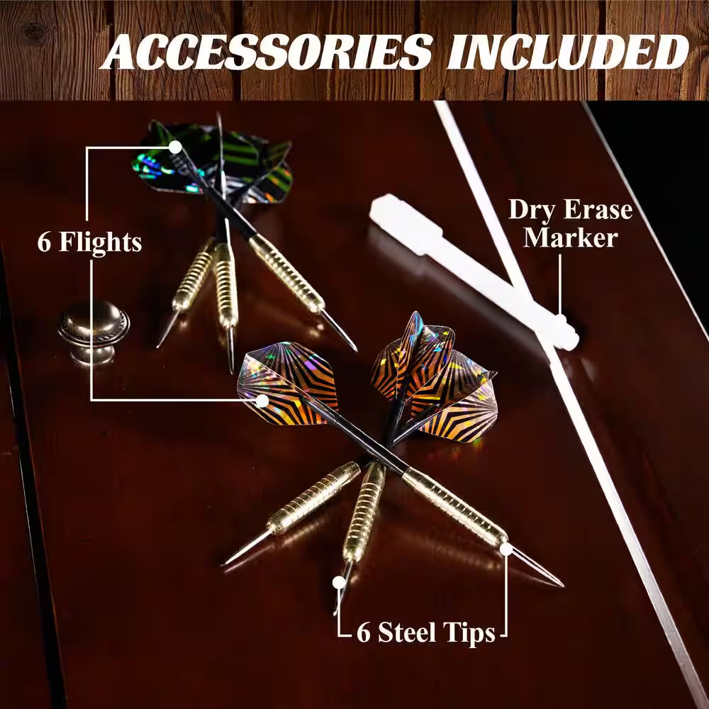 Chatham Bristle Dart Board and Cabinet Set