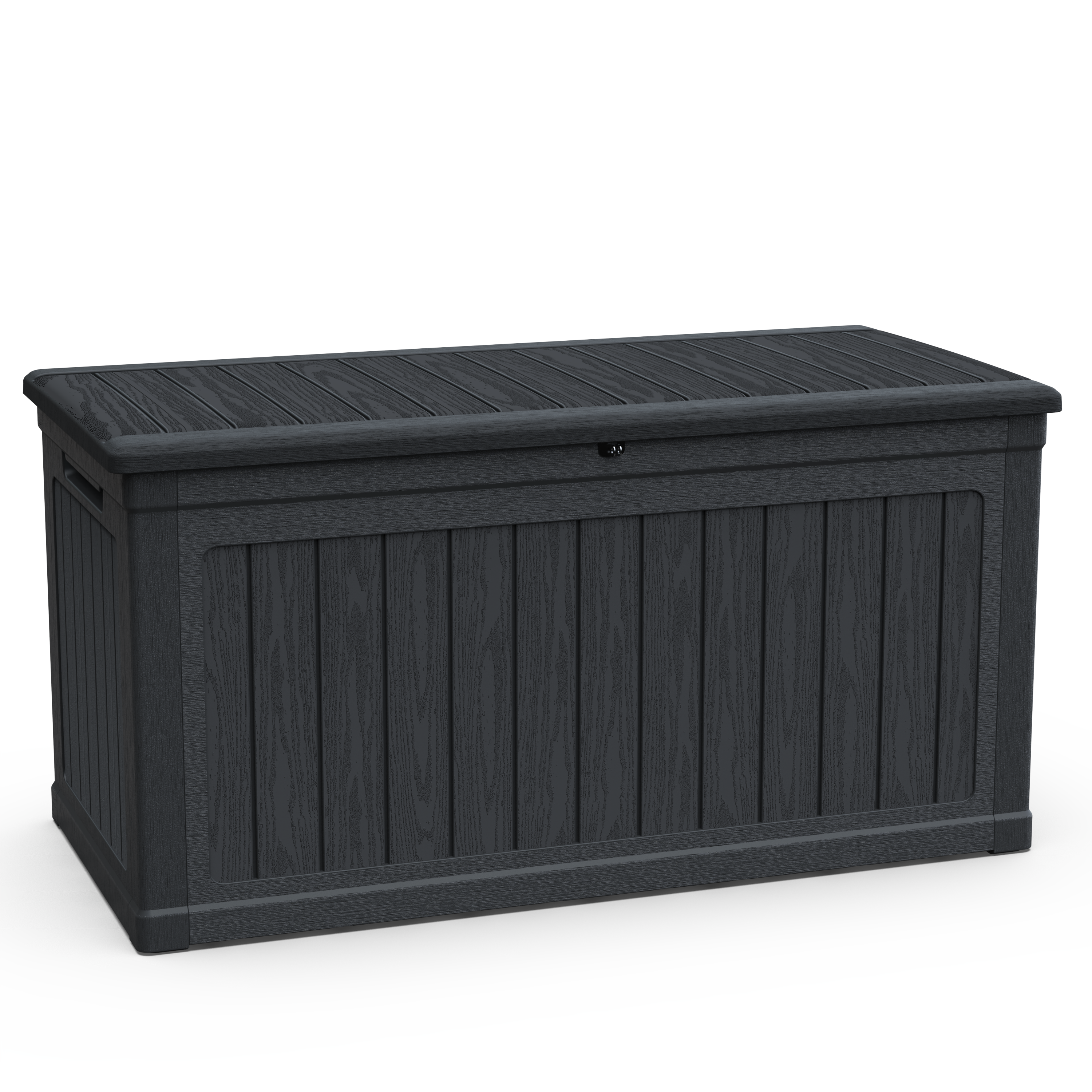 Large Outdoor Storage Deck Box – Waterproof Resin Patio Storage Box with Lockable Lid - 230 Gallon
