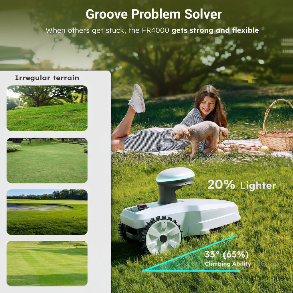 FJD FR4000 Smart Wireless Robotic Lawn Mower for Family
