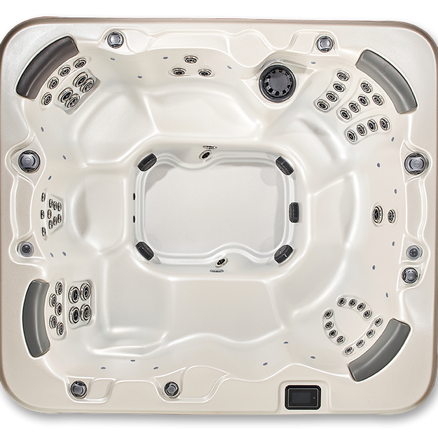Alpine Hot Tub – 7 Person Luxury Outdoor Spa with Hydrotherapy Jets & LED Lighting