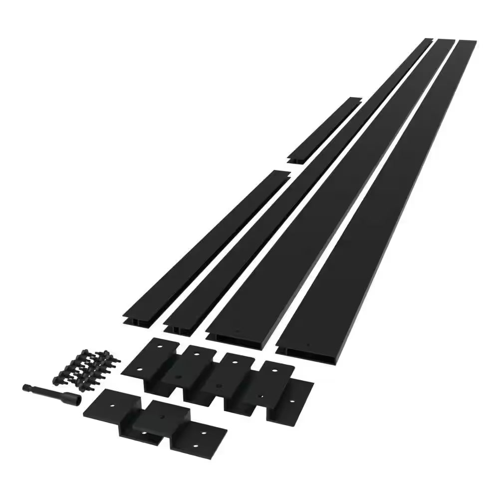 Matte Black Pergola Side Wall