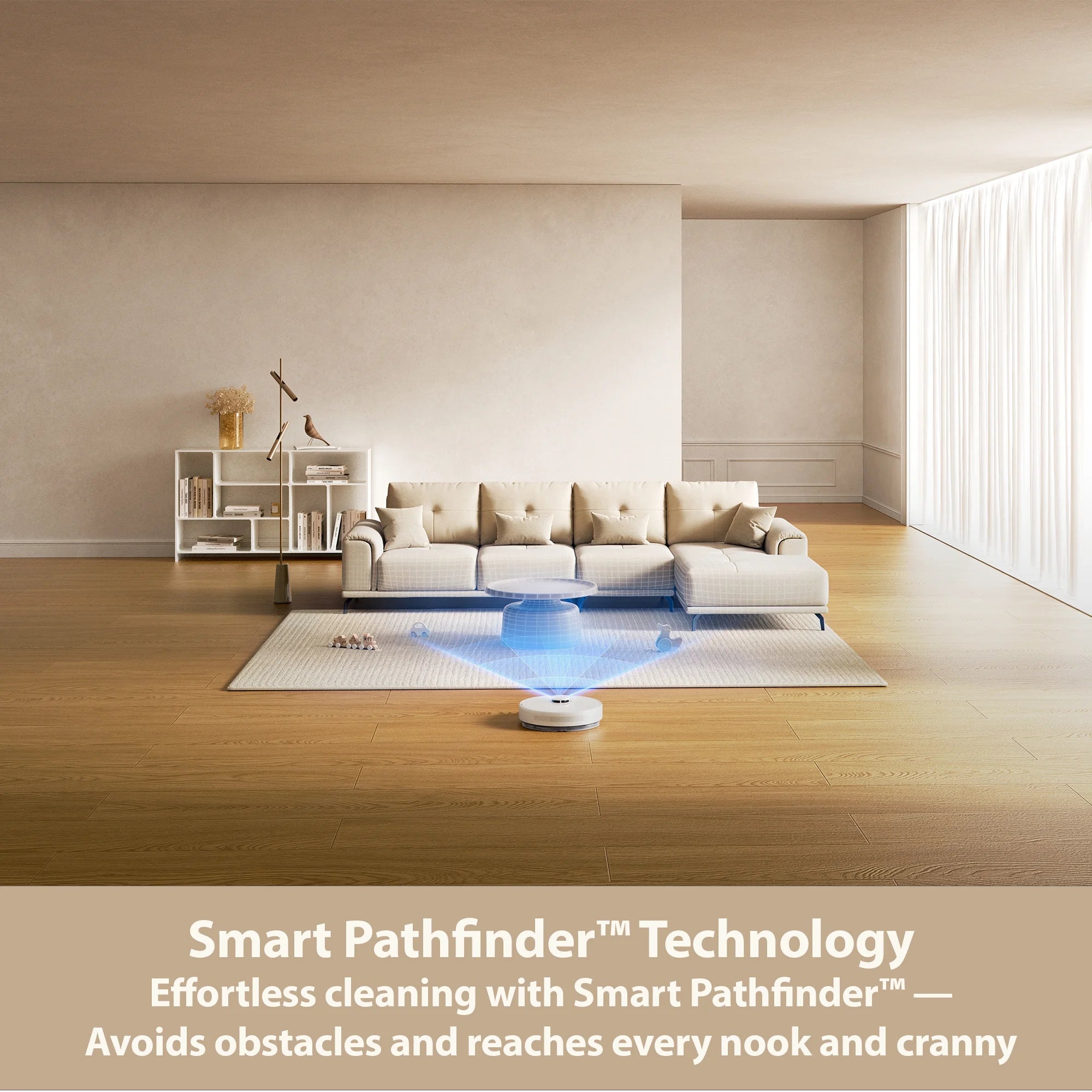 Govac 200 Robot Vacuum and Mop with 13000Pa Suction, Auto-Empty, 300 Min Runtime