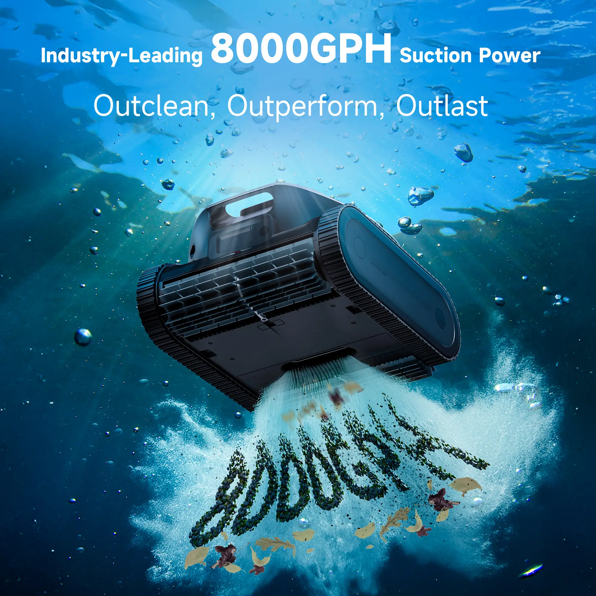 Dreame Z1 Robotic Pool Cleaner – Smart Pool Vacuum with 8000 GPH Suction & PoolSense™ Technology