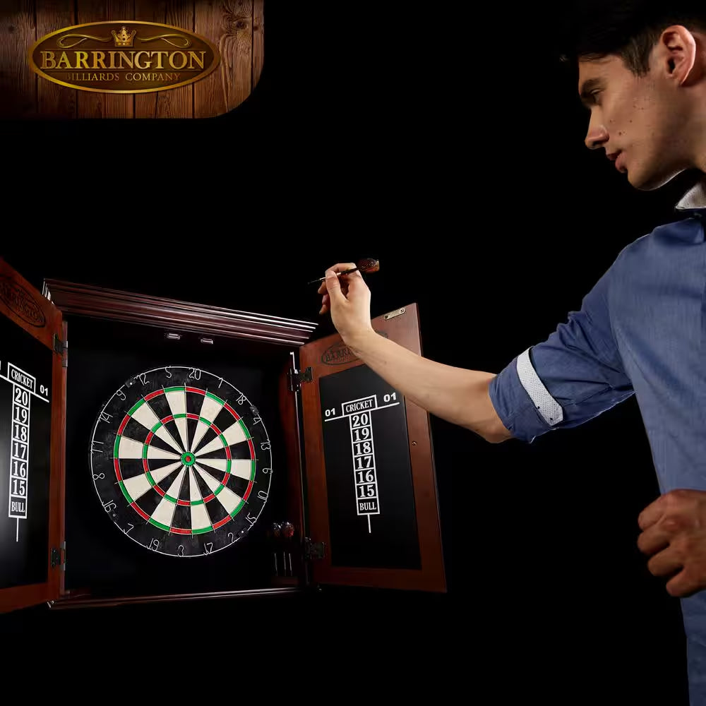 Chatham Bristle Dart Board and Cabinet Set