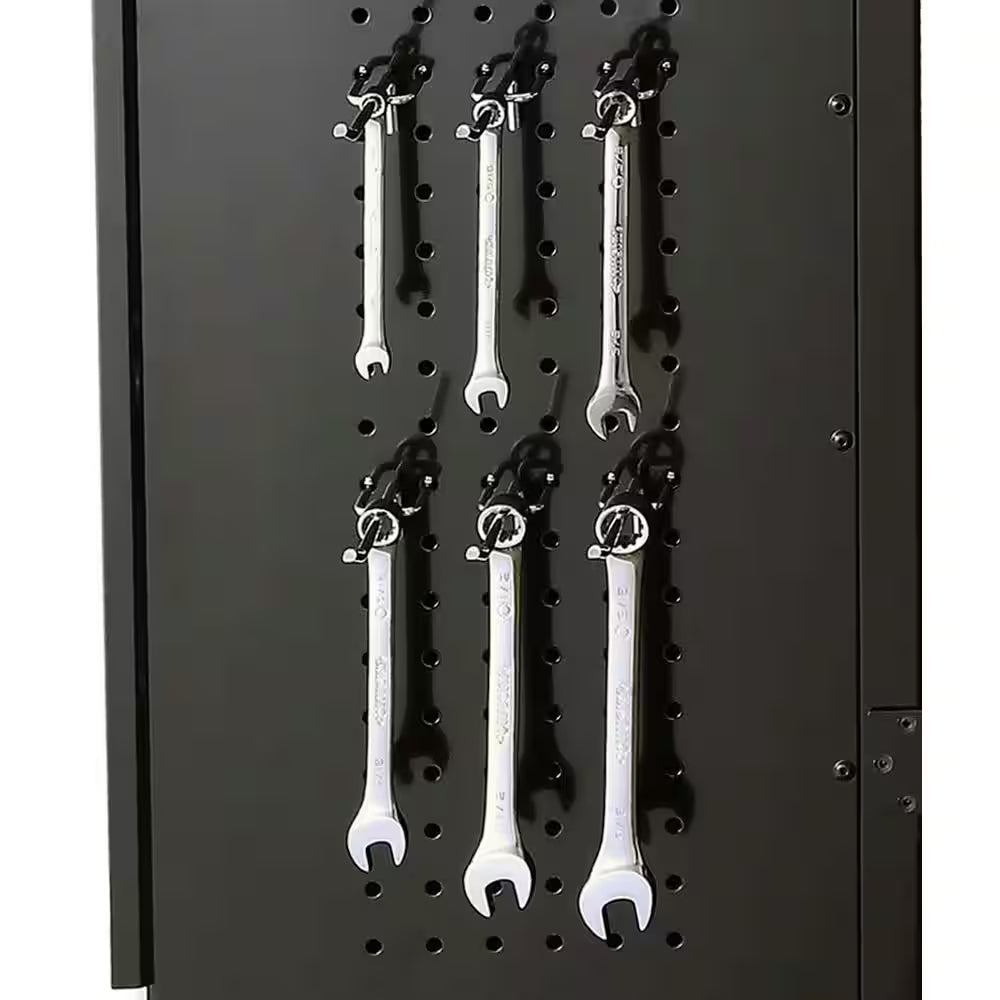 10-Piece Regular Duty Welded Steel Garage Storage System in Black (163.5 In. W X 75 In. H X 19.6 In. D)