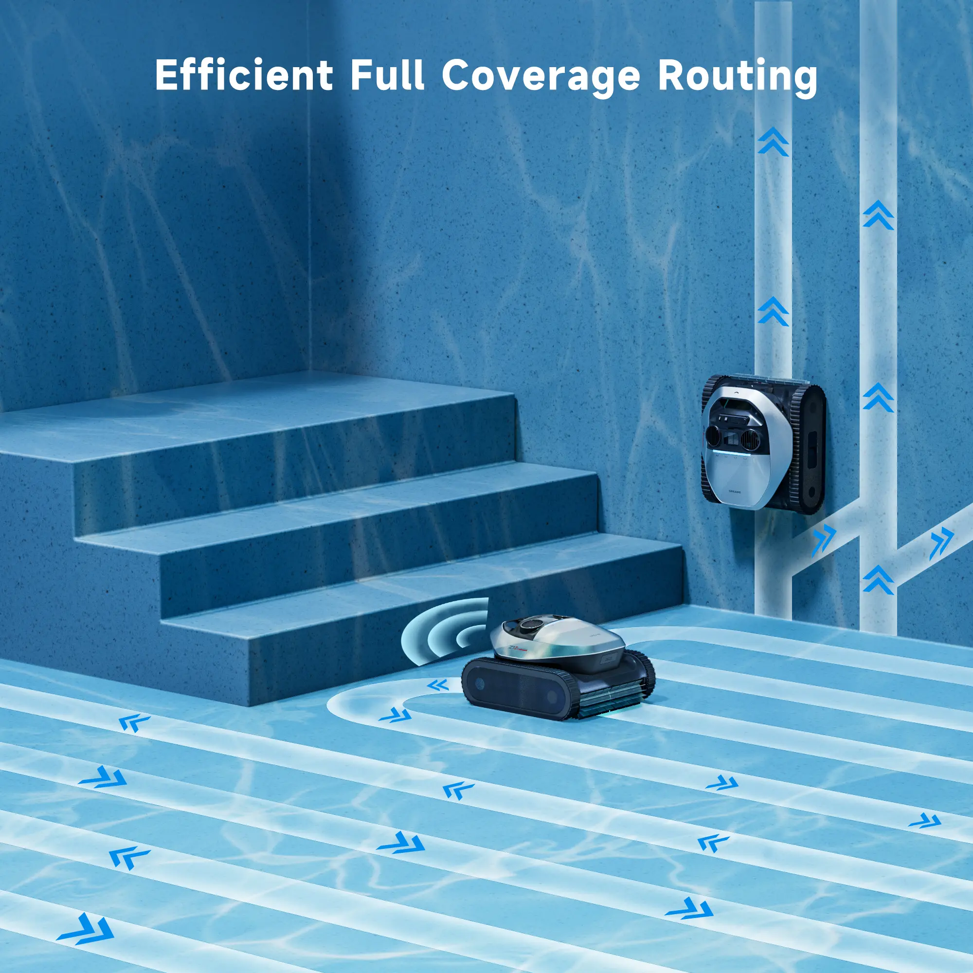 Dreame Z1 Robotic Pool Cleaner – Smart Pool Vacuum with 8000 GPH Suction & PoolSense™ Technology