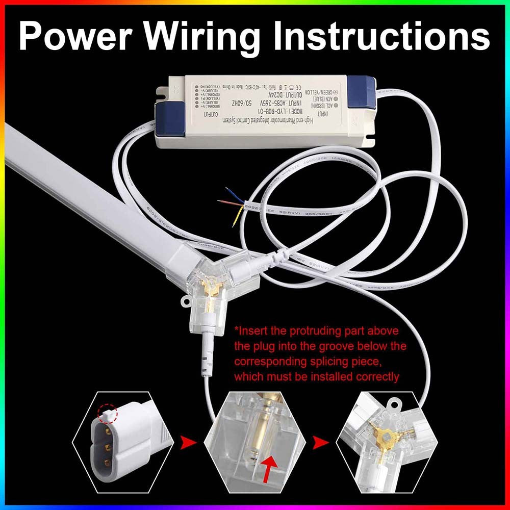 RGB LED Hexagon Garage Lights Car Detailing Shop Light No Border for Garage Bar