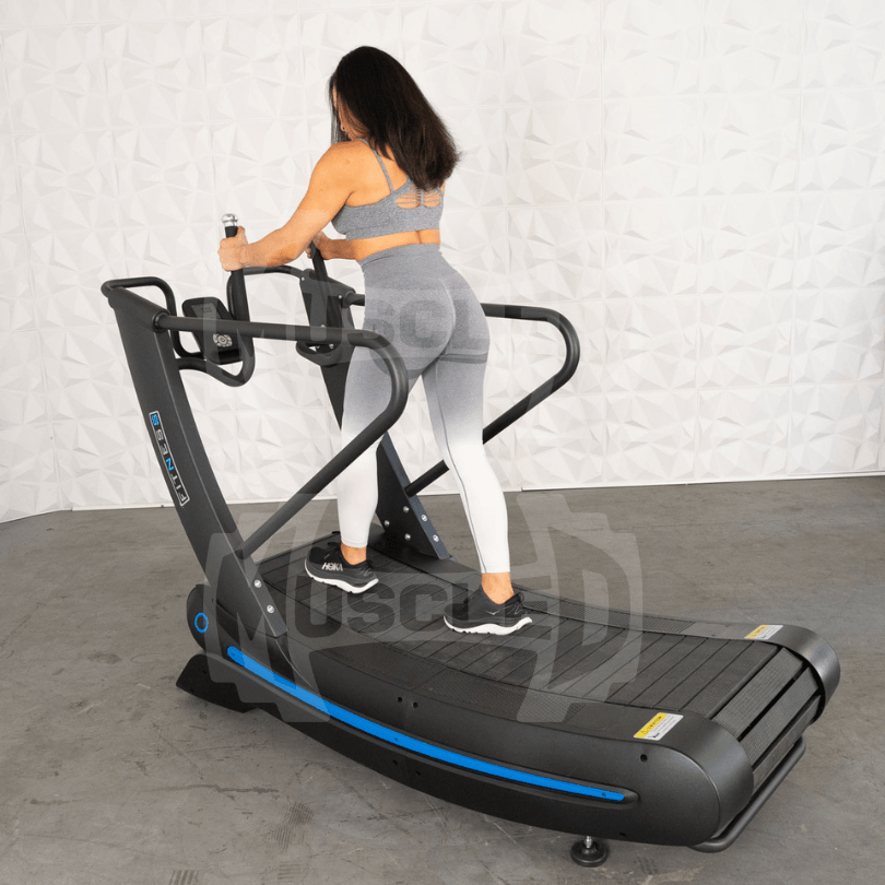 Muscle D Fitness PowerCurve Treadmill – Self-Powered Curved Treadmill with Adjustable Resistance