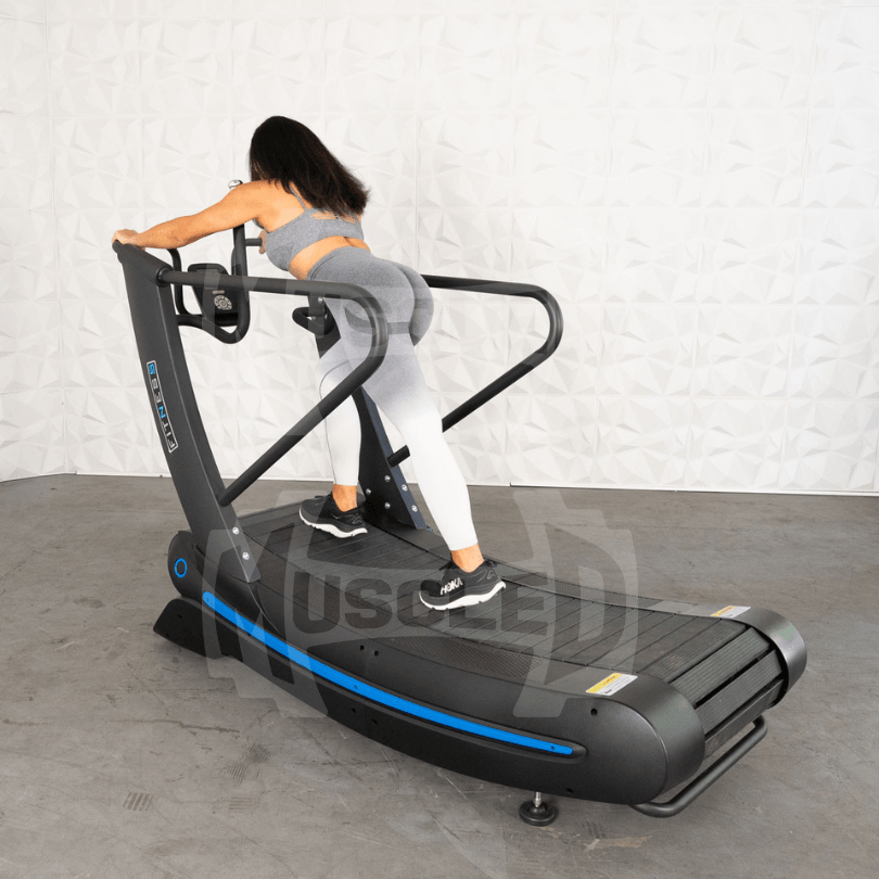 Muscle D Fitness PowerCurve Treadmill – Self-Powered Curved Treadmill with Adjustable Resistance