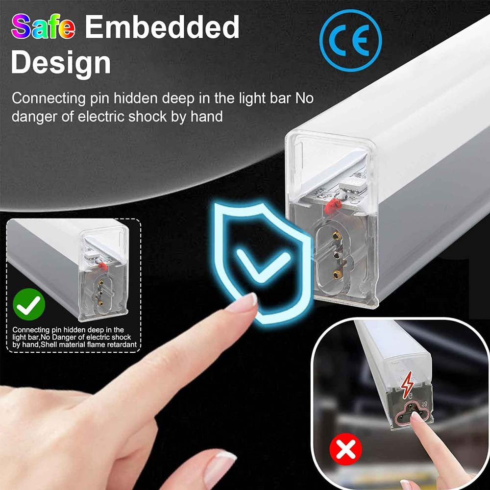 RGB LED Hexagon Garage Lights Car Detailing Shop Light No Border for Garage Bar