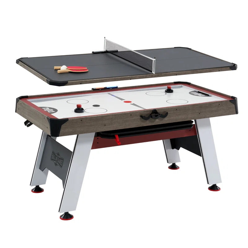 66" Air Hockey with Table Tennis Top and LED Scorer
