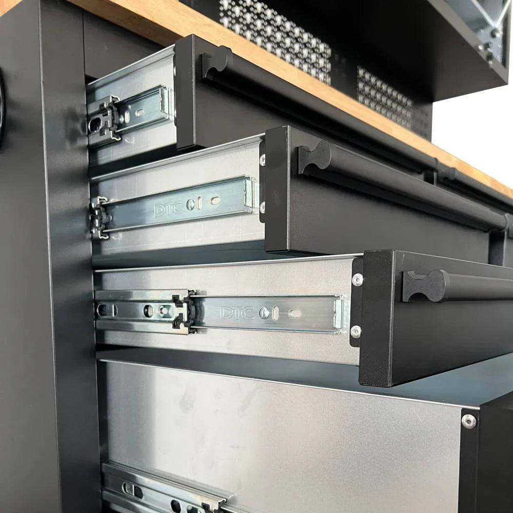 72" Rolling Tool Chest – Modular Cabinet & Multi-Use Workstation with Power & Pegboard