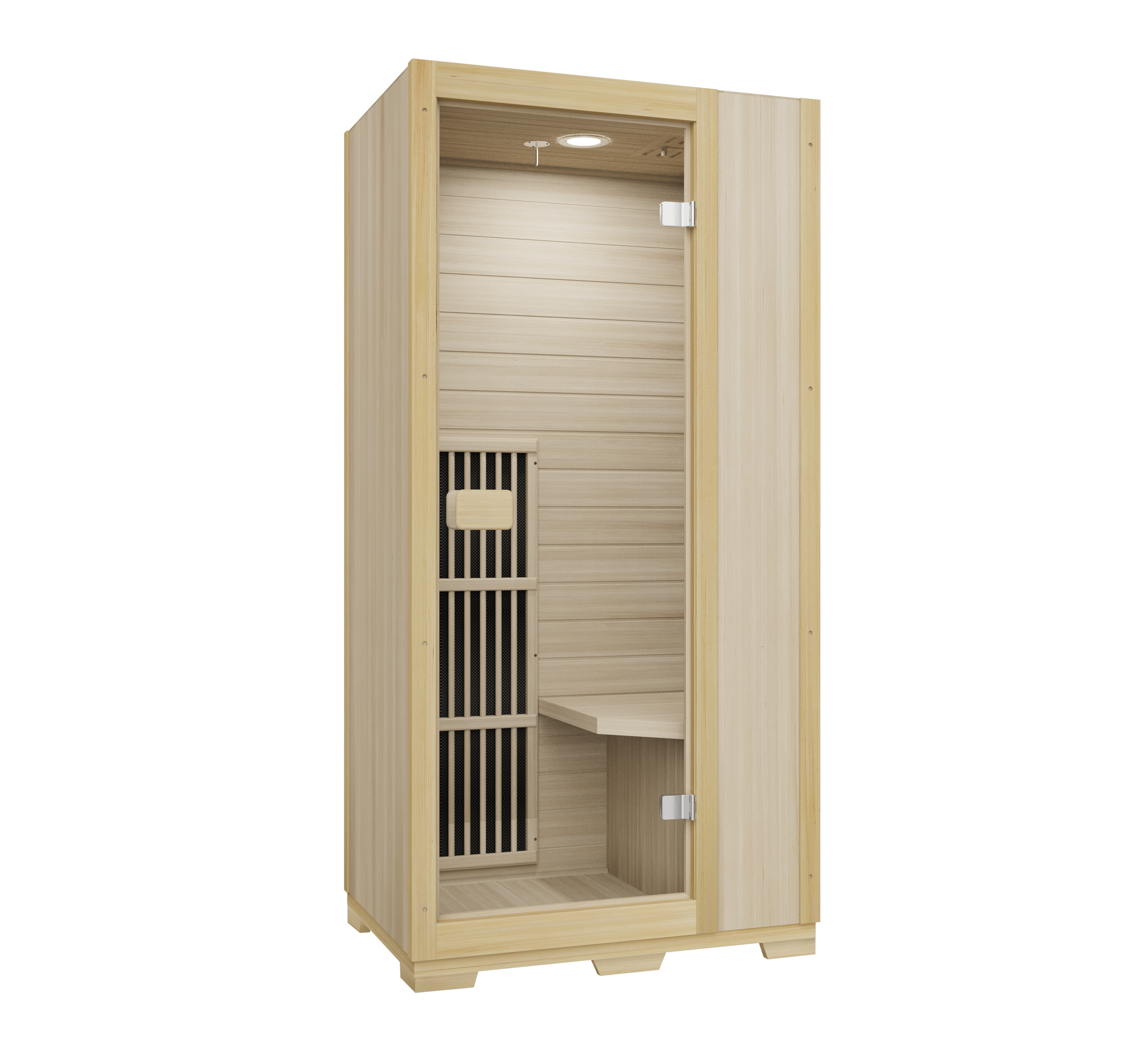 Blisspod Vienna Series 1-Person Far Infrared Sauna | Compact Canadian Hemlock Indoor Sauna