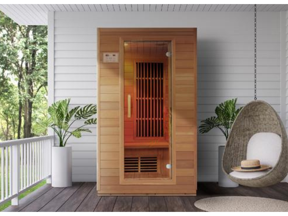 Blisspod Vienna Series 2-Person Far Infrared Sauna | Canadian Hemlock | 4 Heaters
