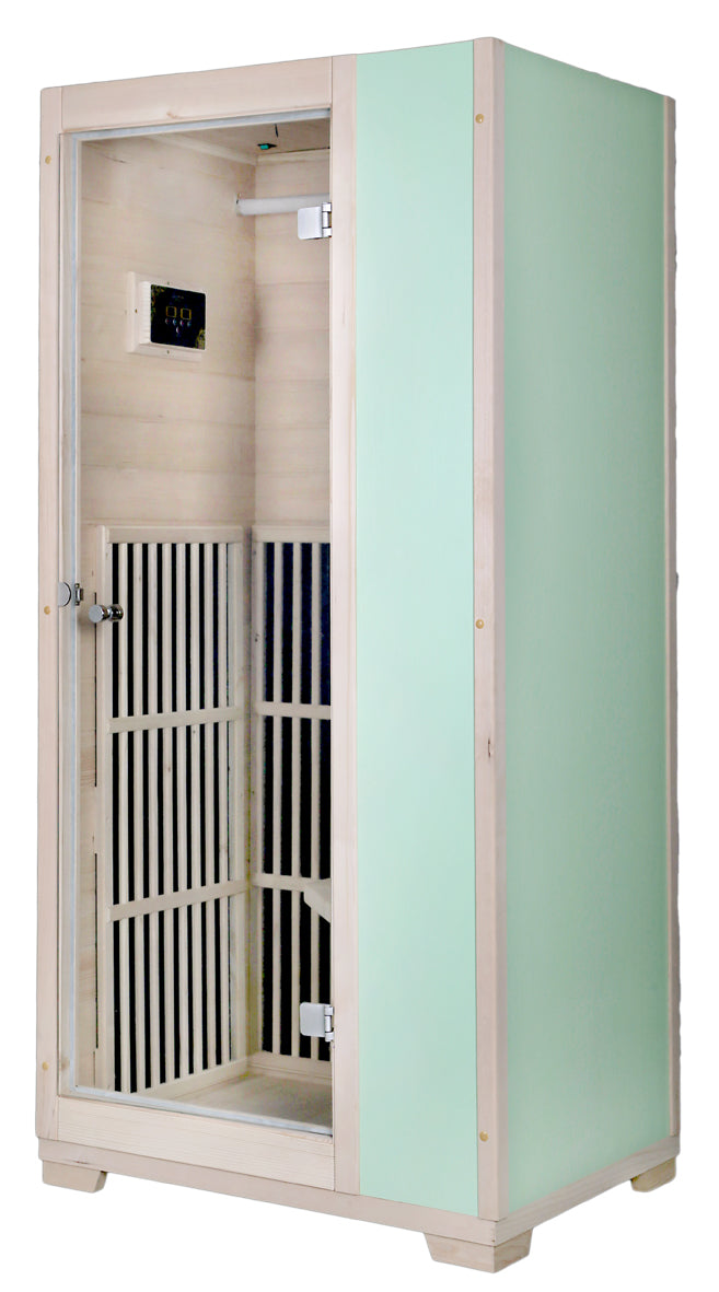 Blisspod Vienna Series 1-Person Far Infrared Sauna | Compact Canadian Hemlock Indoor Sauna
