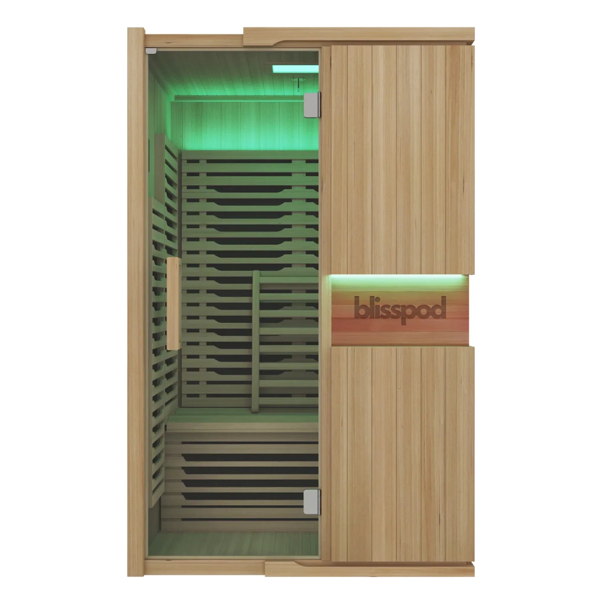 Blisspod Milano Series 2-Person Full Spectrum Sauna | Canadian Hemlock | Ultra Low EMF