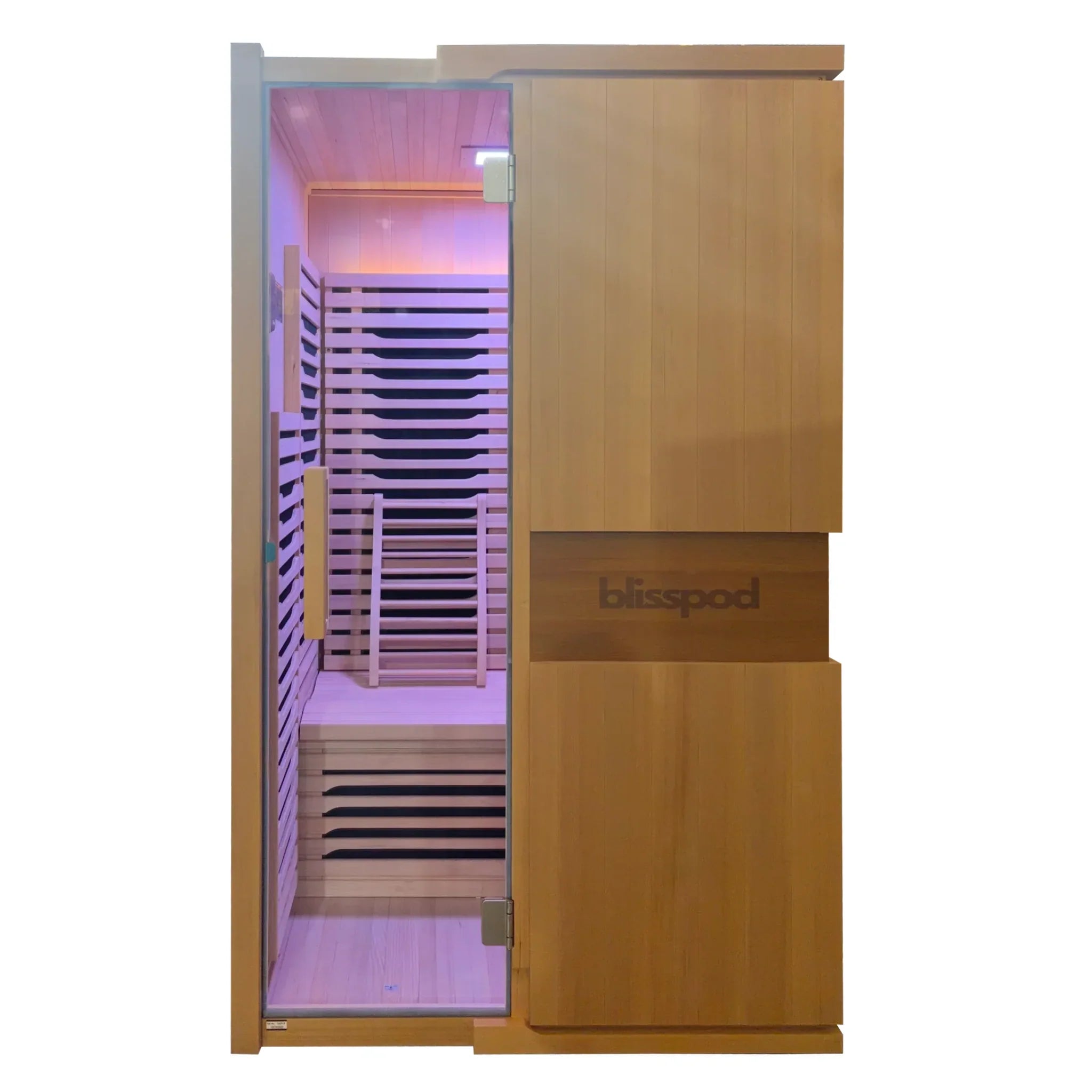 Blisspod Milano Series 2-Person Full Spectrum Sauna | Canadian Hemlock | Ultra Low EMF