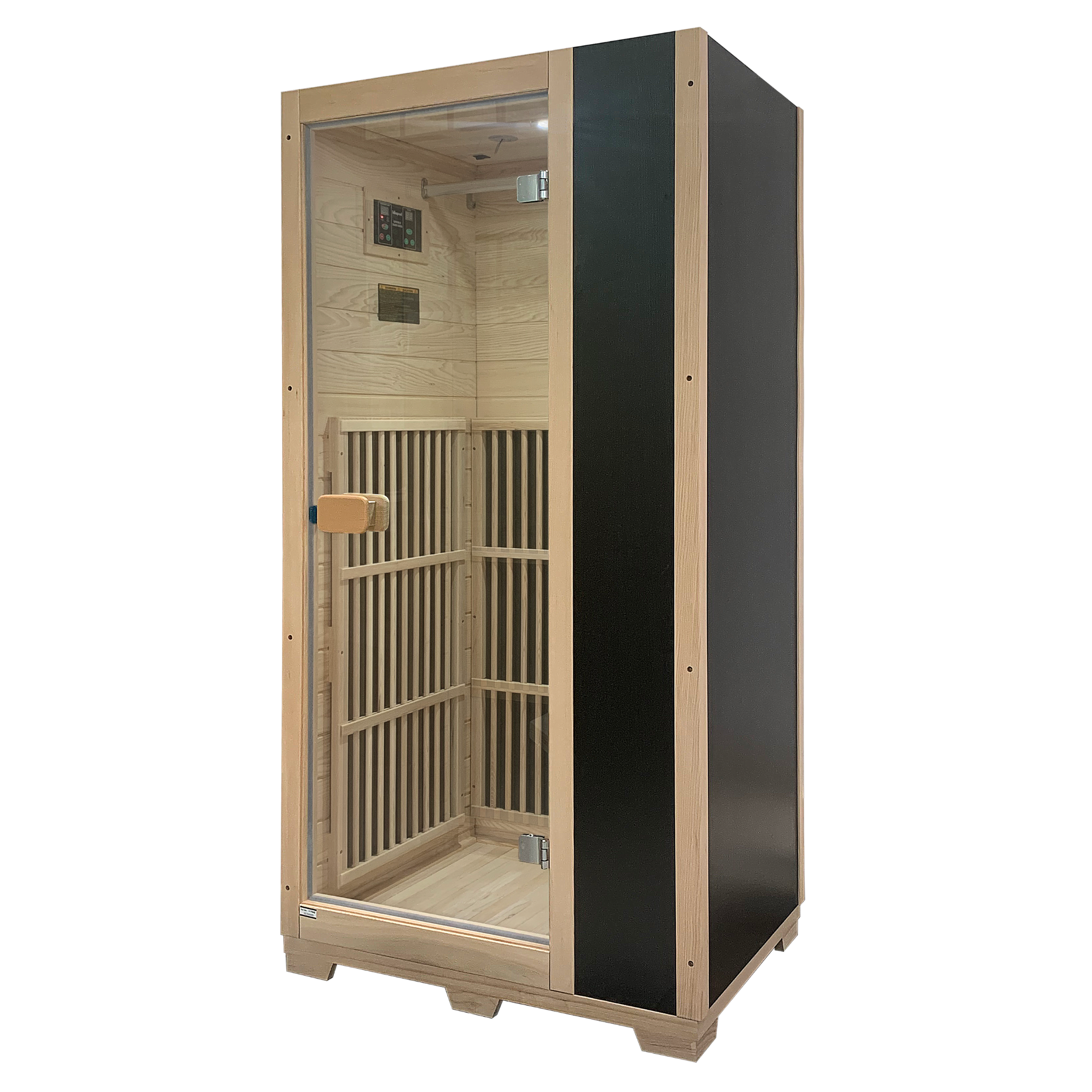 Blisspod Vienna Series 1-Person Far Infrared Sauna | Compact Canadian Hemlock Indoor Sauna