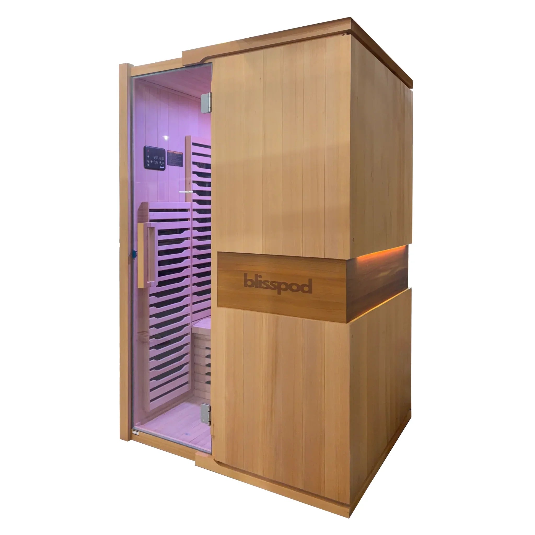 Blisspod Milano Series 2-Person Full Spectrum Sauna | Canadian Hemlock | Ultra Low EMF