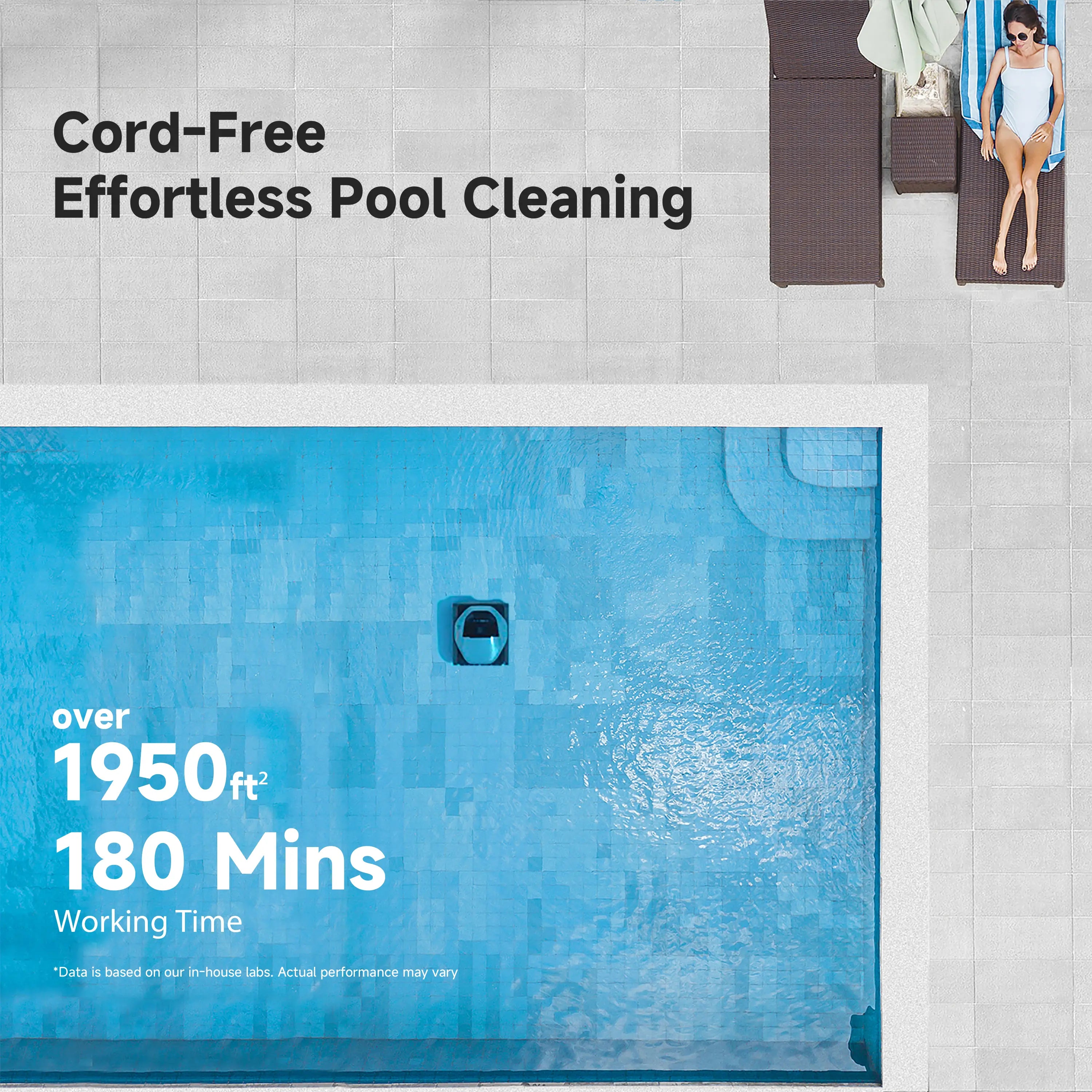Dreame Z1 Robotic Pool Cleaner – Smart Pool Vacuum with 8000 GPH Suction & PoolSense™ Technology