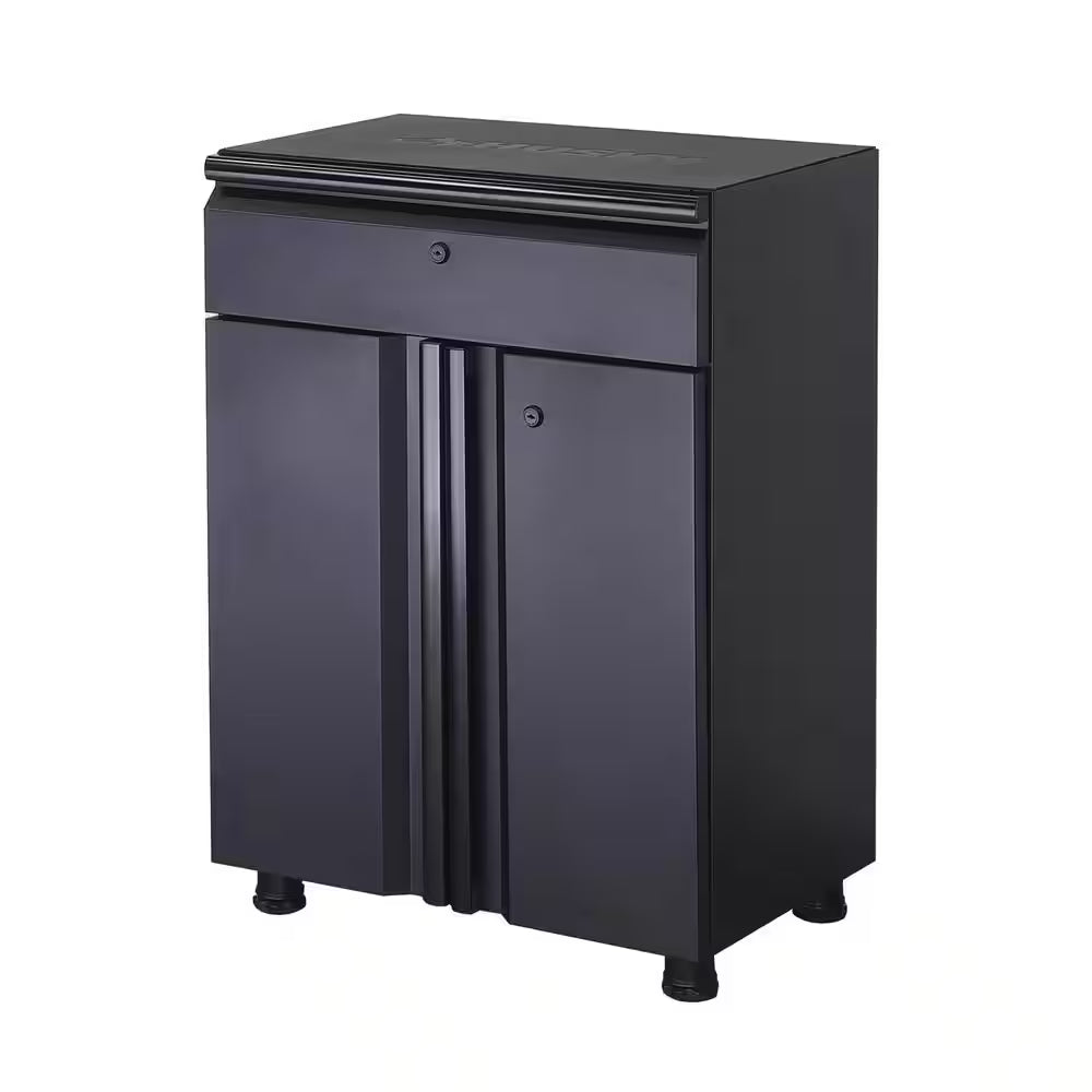 10-Piece Regular Duty Welded Steel Garage Storage System in Black (163.5 In. W X 75 In. H X 19.6 In. D)
