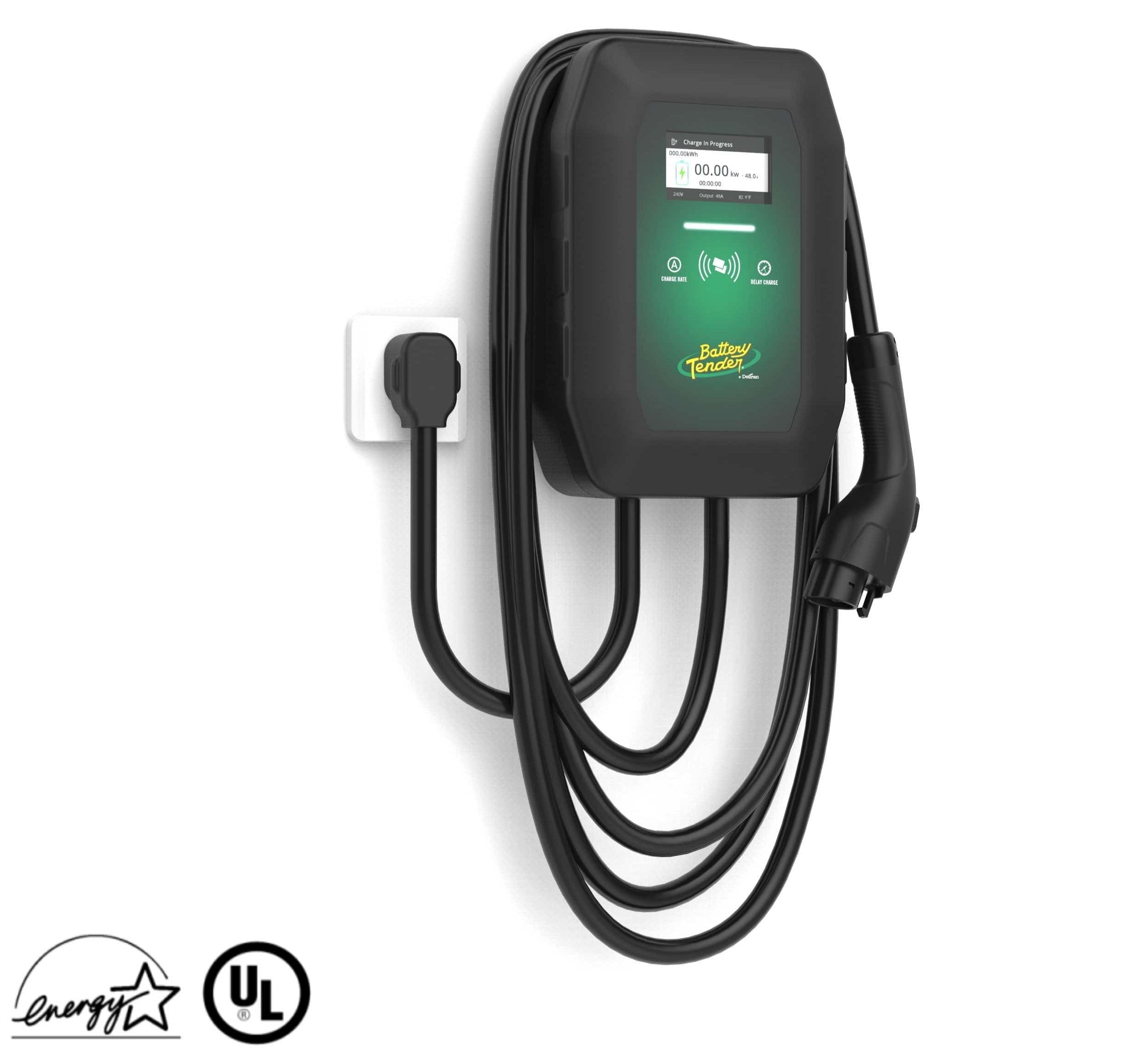 eCharge 40 Level 2 EV Charger – 40A Smart Home Charging Station (240V, J1772, NEMA 14-50) - Mountable Indoor Outdoor