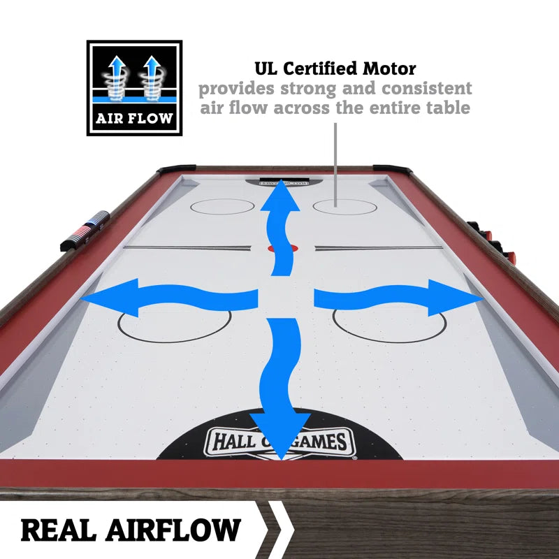66" Air Hockey with Table Tennis Top and LED Scorer
