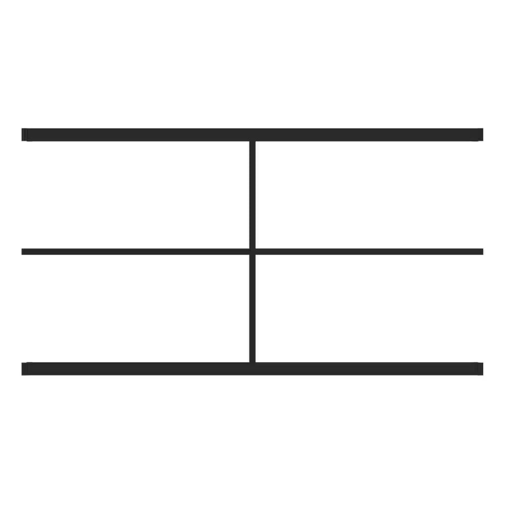 Matte Black Pergola Side Wall