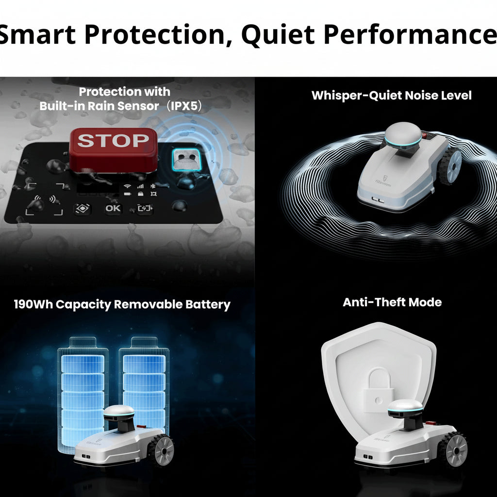 FJD FR4000 Smart Wireless Robotic Lawn Mower for Family