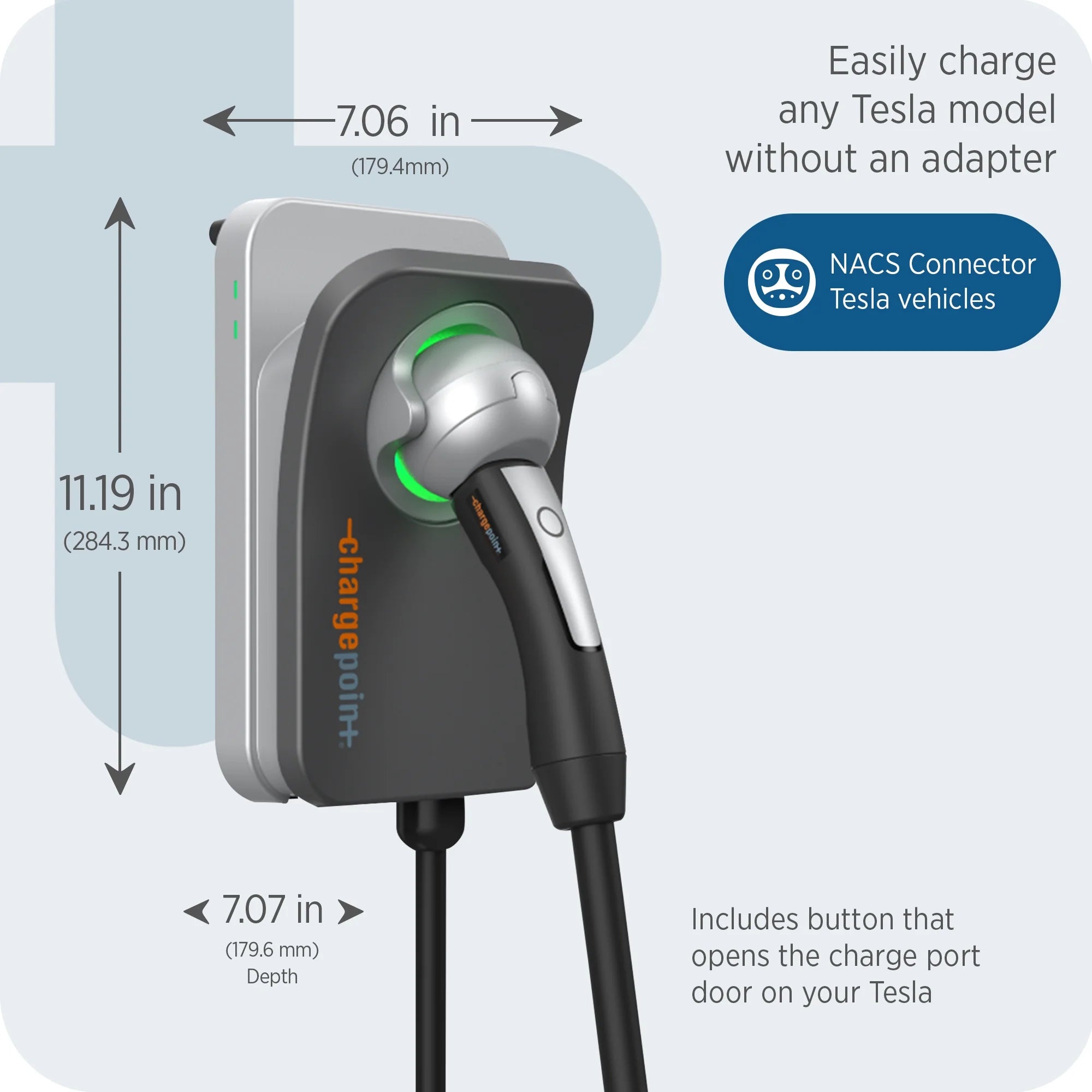 Home Flex Level 2 EV Charging Station NACS, NEMA 6-50 Outlet