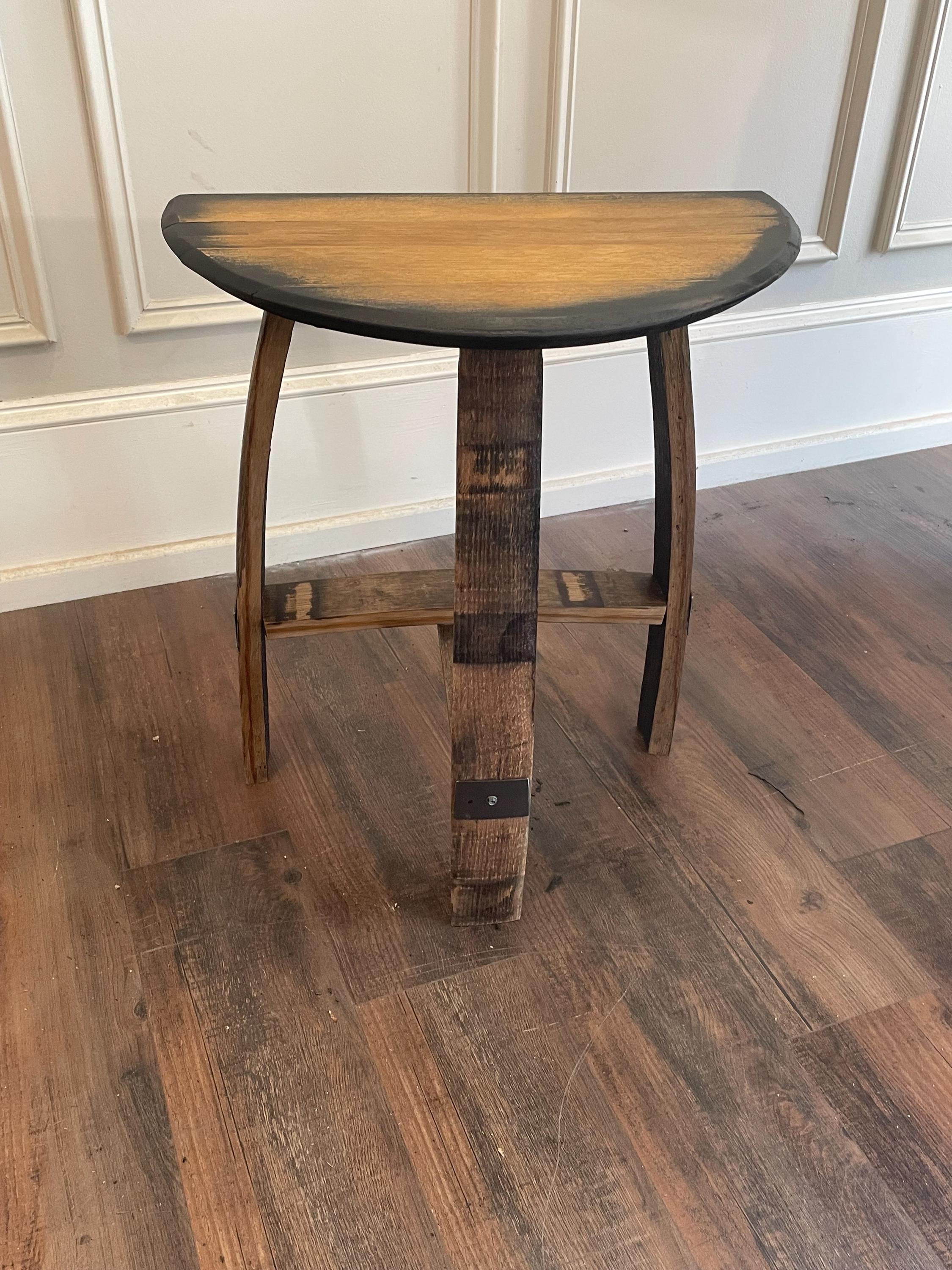 Bourbon Barrel Stool - Custom finishes available.