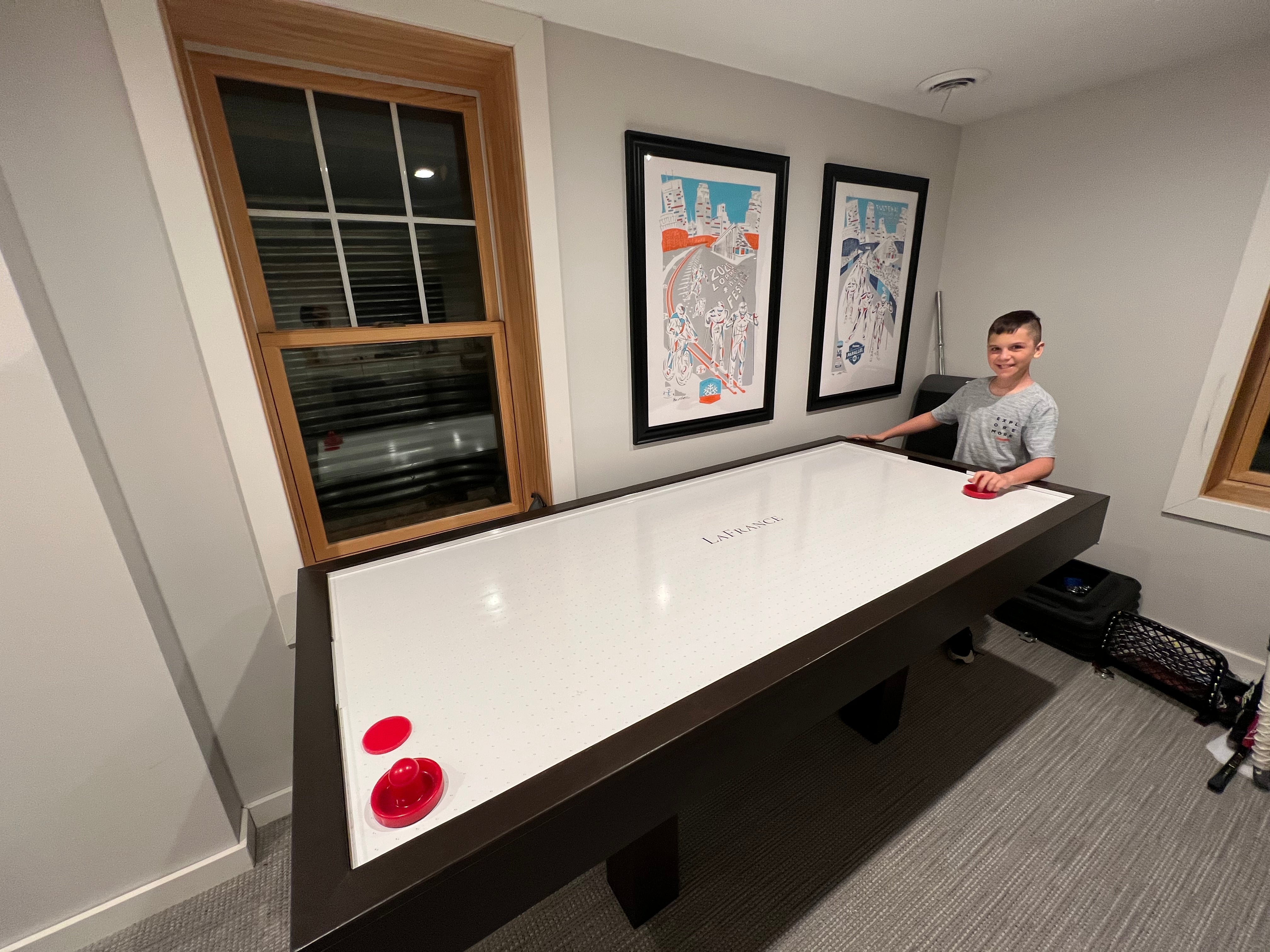 True North Custom Air Hockey Table – Solid Wood Arcade-Style Game Table