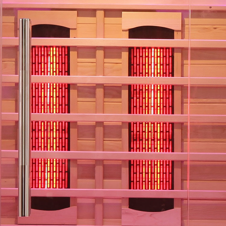 Blisspod Venetian Series 2-Person Full Spectrum Infrared Sauna – Premium Indoor Sauna with 10 Heaters | Premium Canadian Hemlock | Chromotherapy & Reflexology