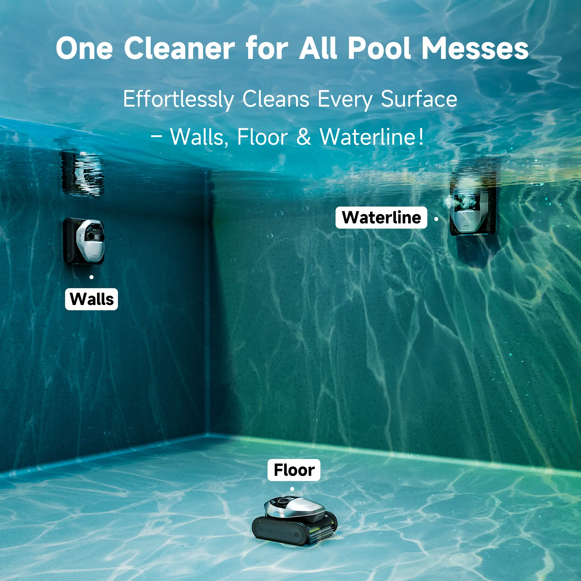 Dreame Z1 Robotic Pool Cleaner – Smart Pool Vacuum with 8000 GPH Suction & PoolSense™ Technology