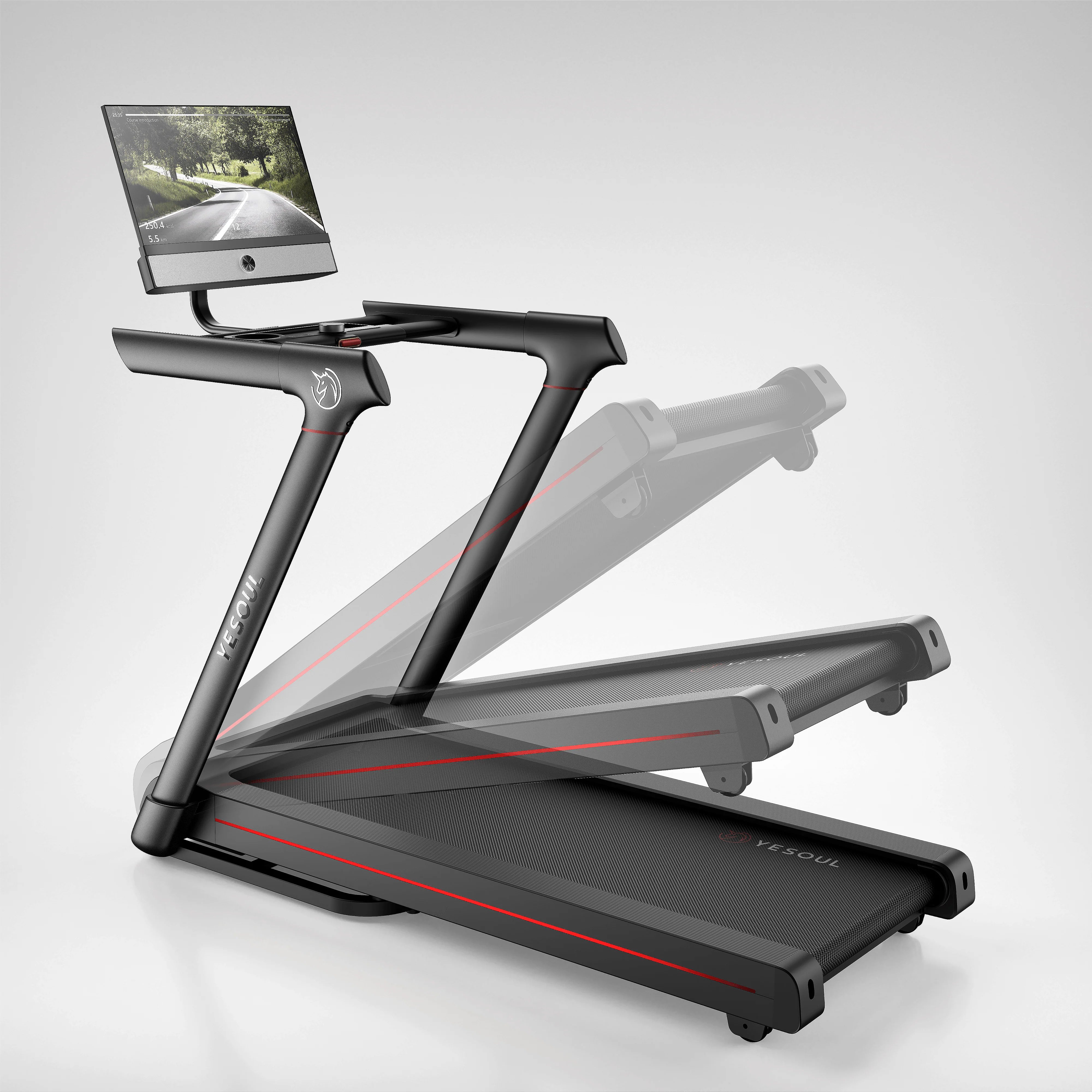 Yesoul T3S Plus Smart Treadmill – 21.5" FHD Screen, 10% Auto Incline & Quiet Brushless Motor