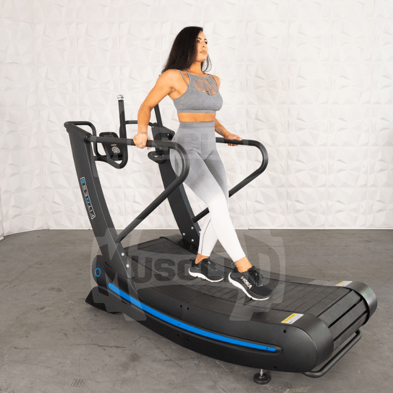Muscle D Fitness PowerCurve Treadmill – Self-Powered Curved Treadmill with Adjustable Resistance