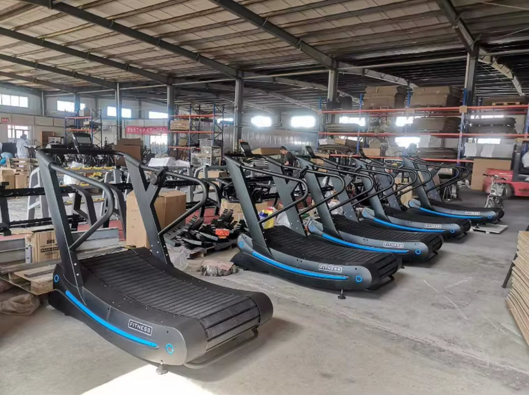 Fitness Gym Equipment Unpowered Air Runner Curved Treadmill Machine Unplugged Manual Treadmill for Compact Gym Setup