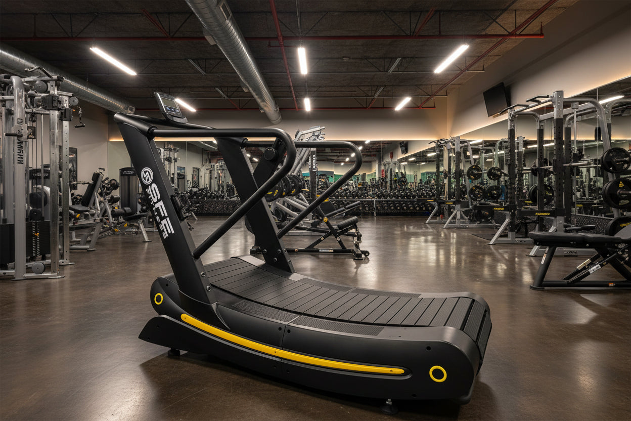 SFE Curved Air Runner Elite Pro with Sled Feature – Self-Powered Curved Treadmill for Home & Commercial Gyms