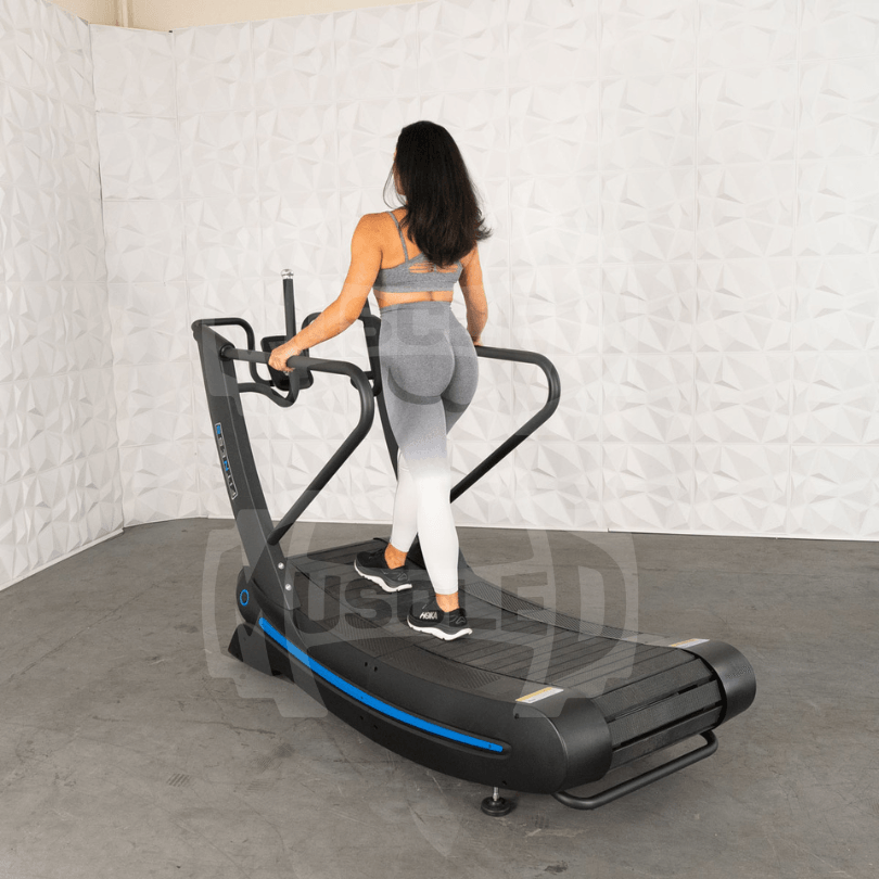 Muscle D Fitness PowerCurve Treadmill – Self-Powered Curved Treadmill with Adjustable Resistance