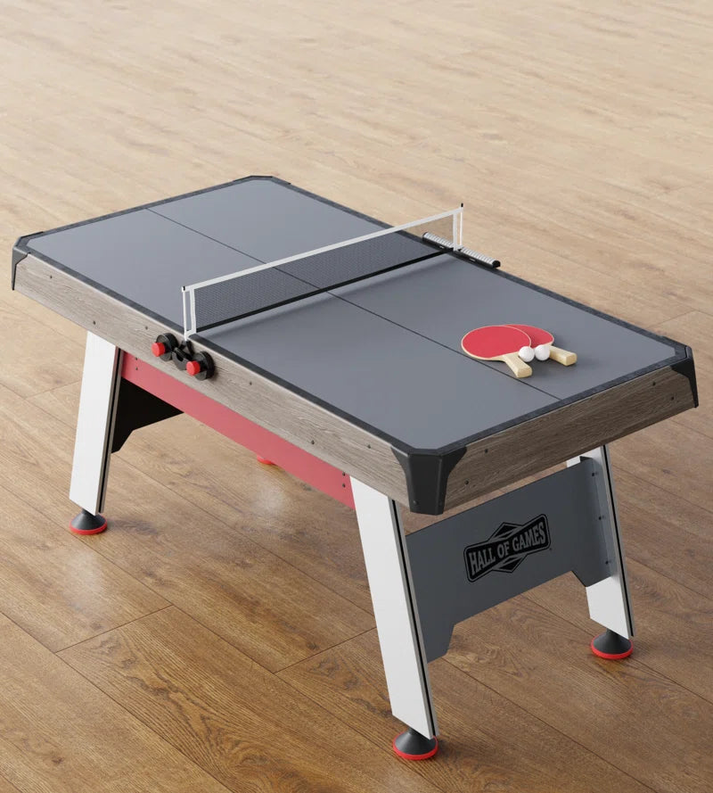 66" Air Hockey with Table Tennis Top and LED Scorer