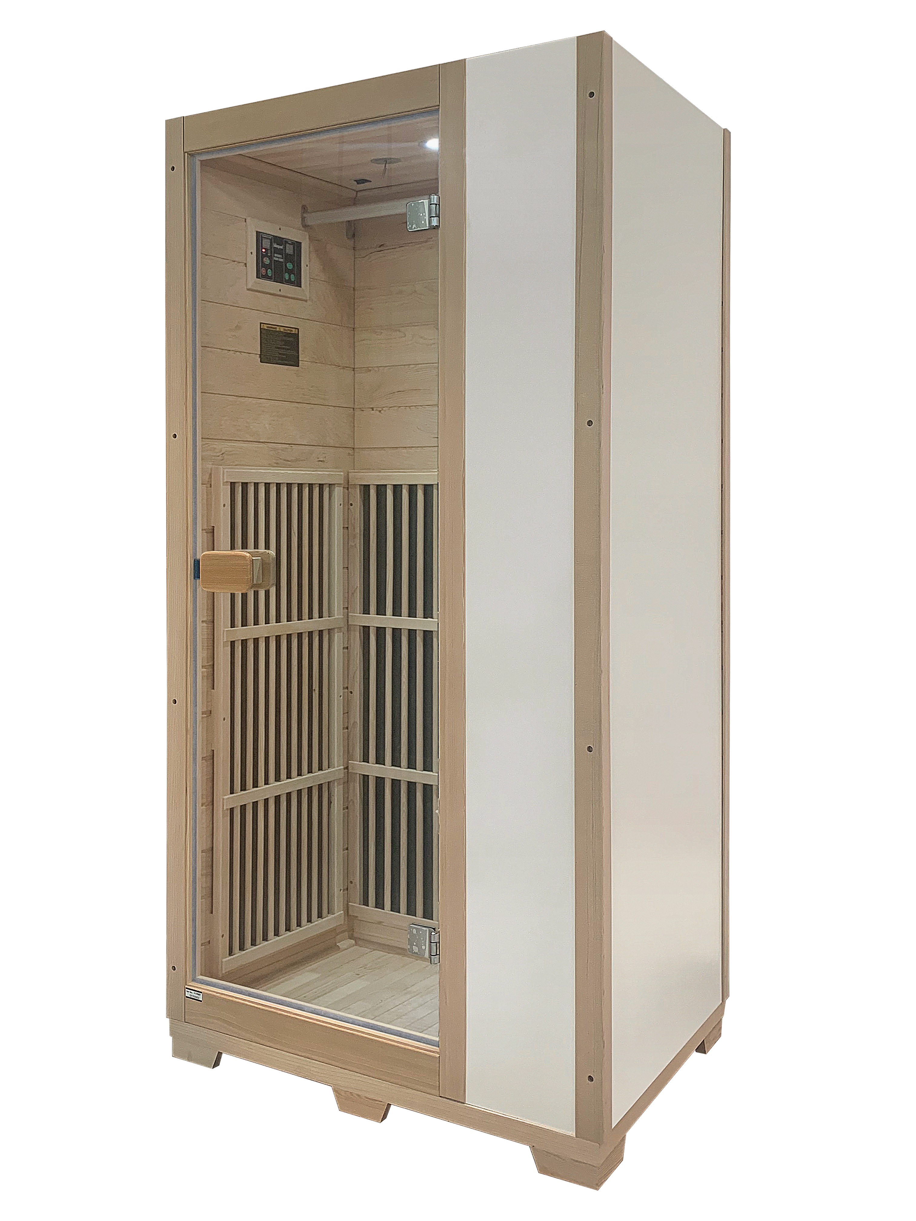 Blisspod Vienna Series 1-Person Far Infrared Sauna | Compact Canadian Hemlock Indoor Sauna