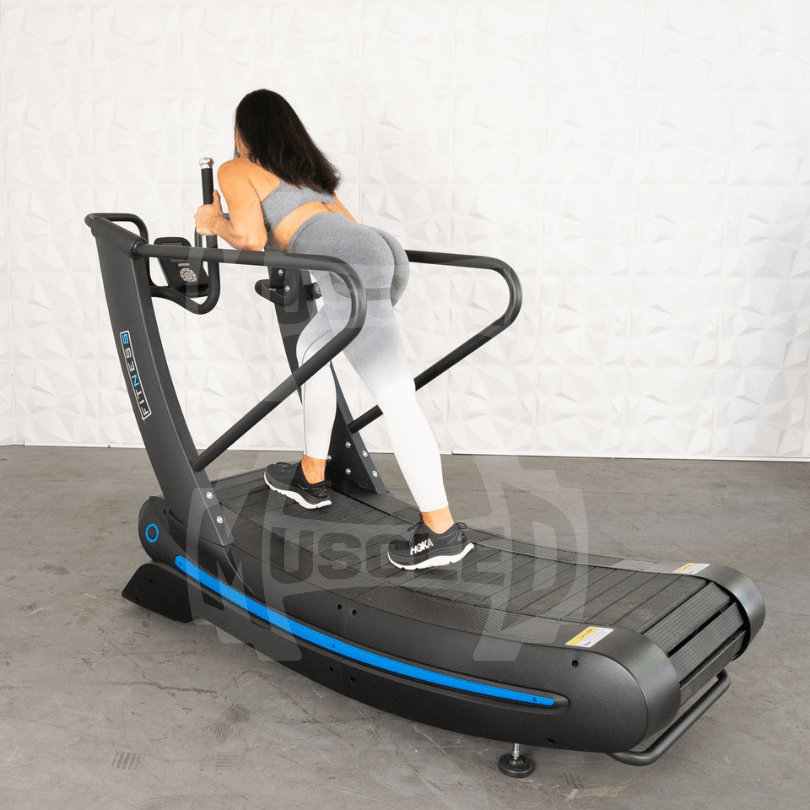 Muscle D Fitness PowerCurve Treadmill – Self-Powered Curved Treadmill with Adjustable Resistance