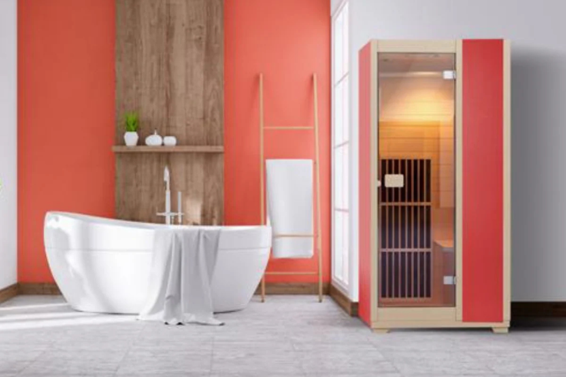 Blisspod Vienna Series 1-Person Far Infrared Sauna | Compact Canadian Hemlock Indoor Sauna