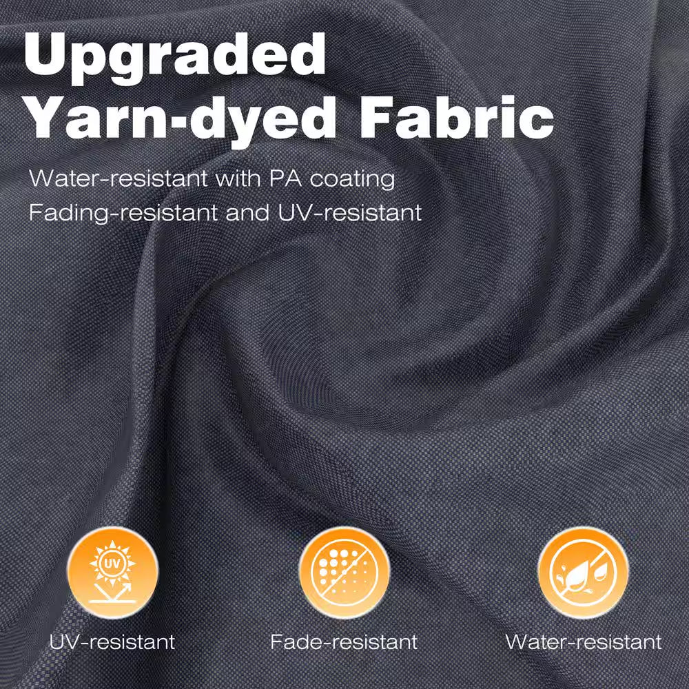 16 Ft. W X 12 Ft. D Aluminum Pergola Outdoor with Dark Gray Retractable Canopy