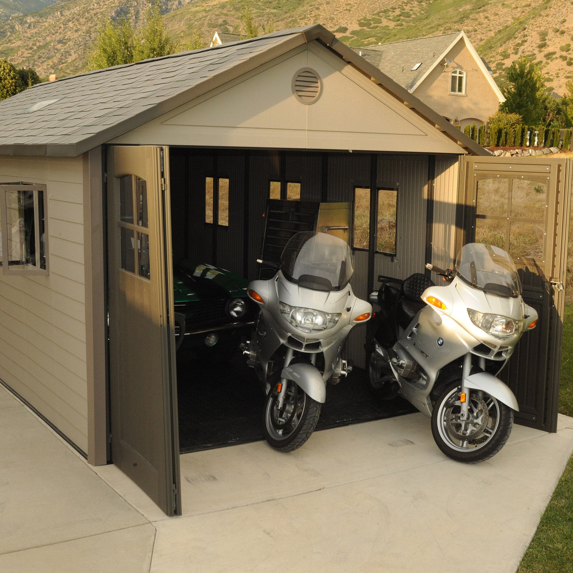 Resin Trifold Outdoor Storage Shed