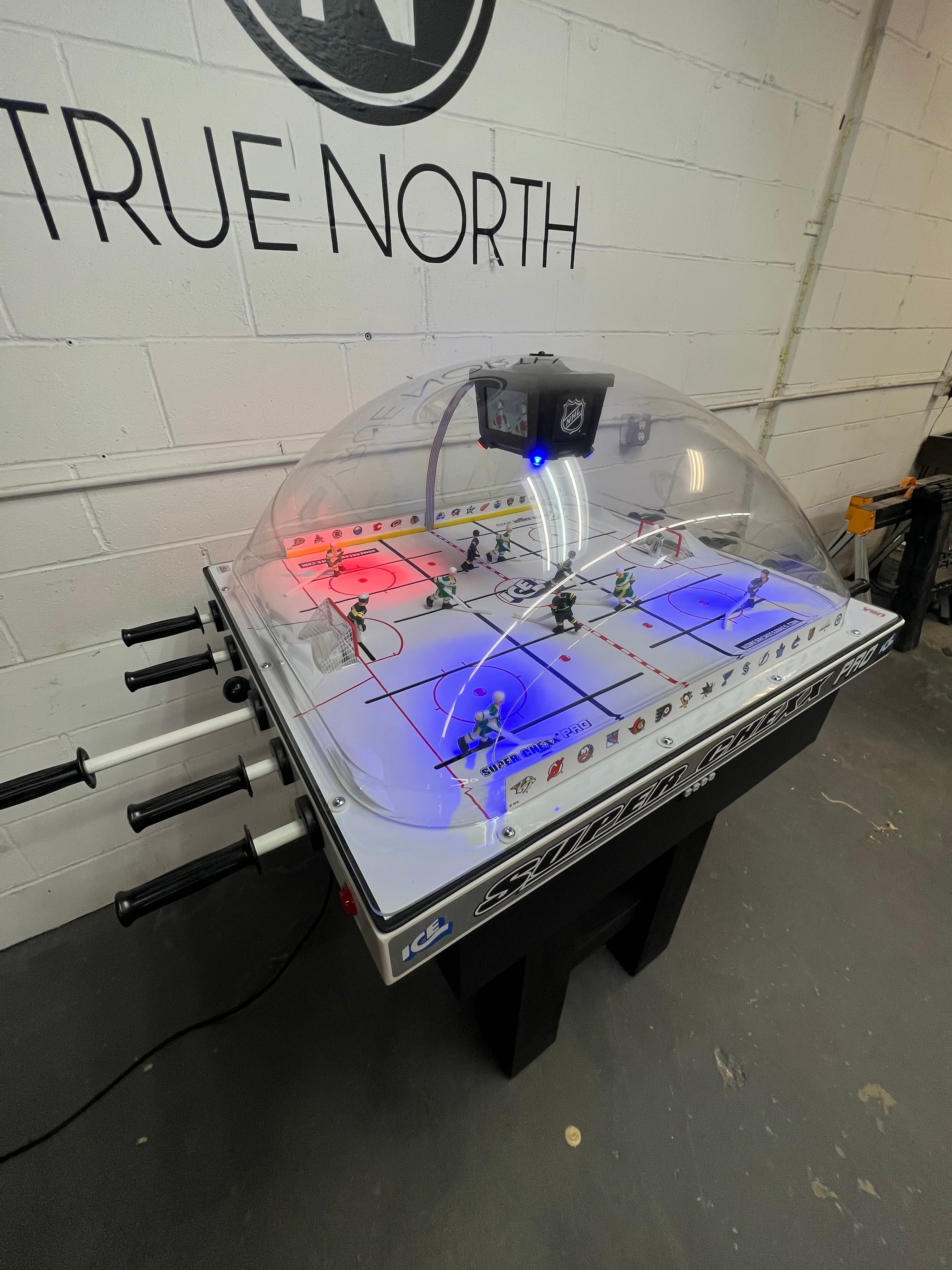 True North Custom Super Chexx Bubble Hockey Table – Solid Hardwood Base